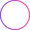 white lightbulb icon with a gradient pink and purple border