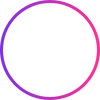 white icon depicting a piece of paper and coins with a gradient pink and purple border