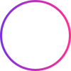 white money analytics icon with a gradient pink and purple border